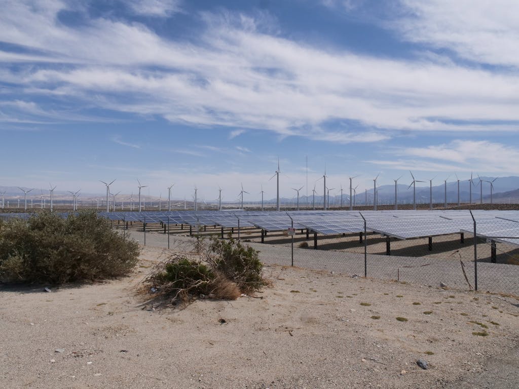 Solar Panels in the desert